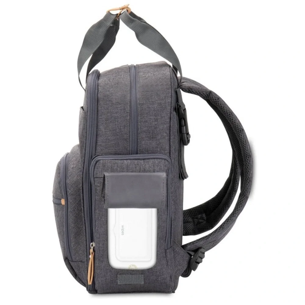 Gray Diaper Backpack